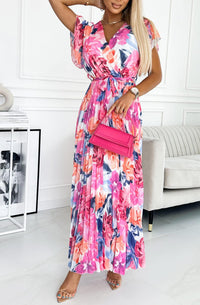 Multicolored Floral Elegance Maxi Dress