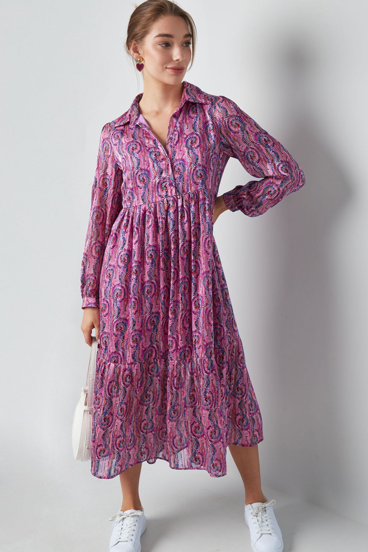 Paisley Print A-Line Maxi Dress