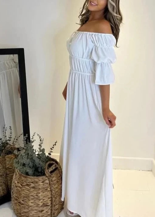 Summer Elasticated Maxi Dress